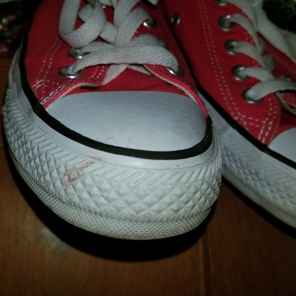 Converse All Star Low Top Pink 7 - Picture 4 of 5